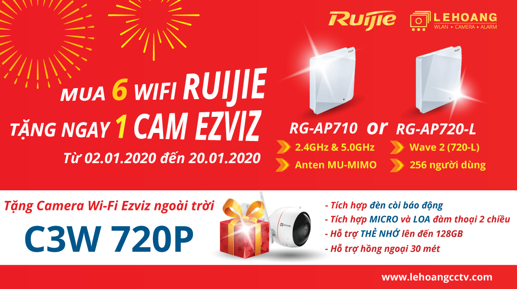 Khuyến mãi RG-AP710 & RG-AP720-L - lehoangcctv